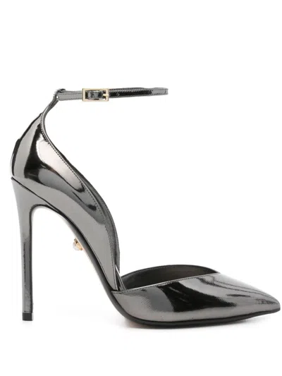 Alevì Camilla 110mm Leather Pumps In Silver
