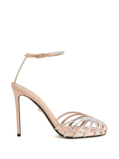 Alevì 110mm Penelope Kim Heeled Sandals In Neutral