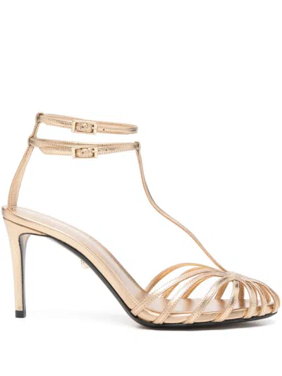 Alevì 80mm Anna Sandals In Gold