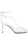 Alevì 80mm Anna Sandals In Silver