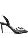 Alevì 80mm Giusy Sandals In Black