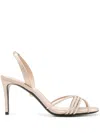 Alevì 80mm Giusy Sandals In Neutral