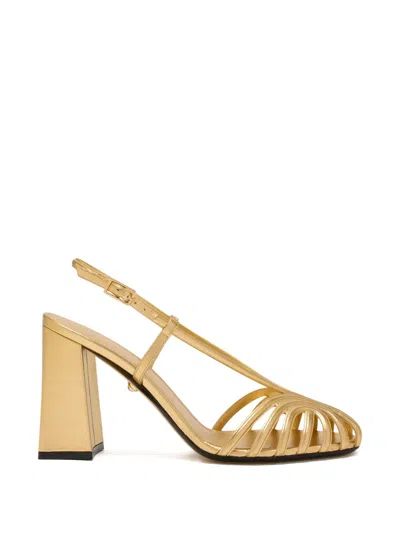 Alevì 90mm Marta Slingback Pumps In Gold