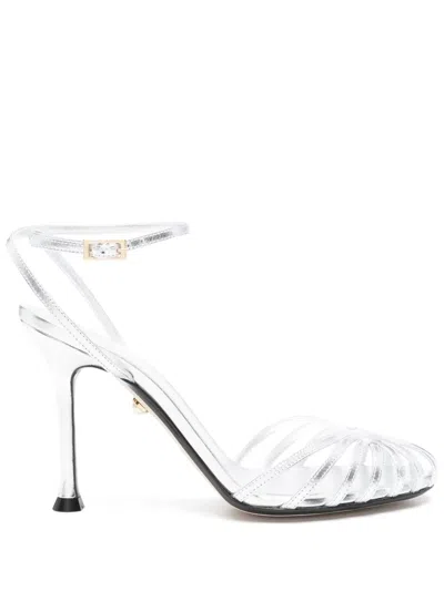 Alevì 95mm Ally Sandals In Silver