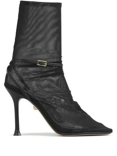 Alevì 95mm Clarissa Booties In Black
