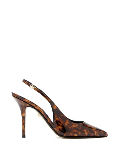 Alevì 95mm Irina Slingback Pumps In Brown
