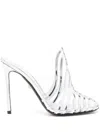 Alevì Alessandrea 110mm Strappy Mules In 银色