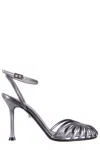 Alevì 95mm Ally Heeled Pumps In Silver