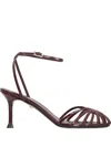 Alevì Alevi Ally Leather Sandals In Red