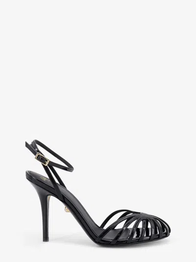 Alevì Blake 95 Patent Leather Sandals In Black