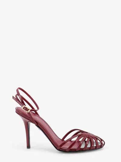 Alevì Blake 95 Patent Leather Sandals In Red