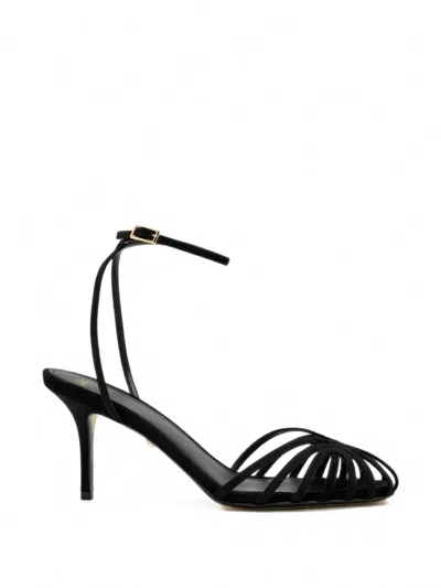 Alevì Blake Strappy Leather Sandals In Black
