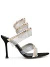 Alevì Bright-s 95 Sandals In Black Suede In Black