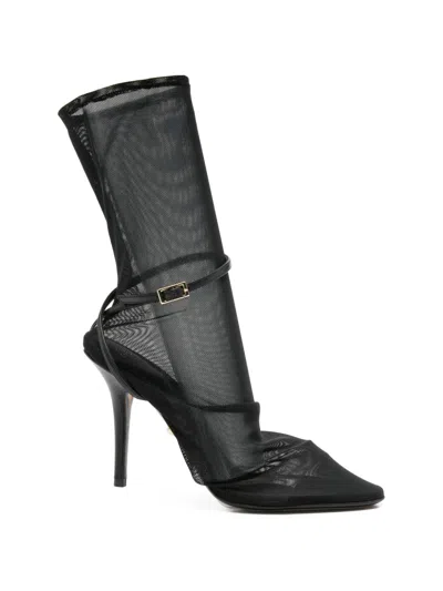 Alevì Buckle-strap Ankle Boots In Black