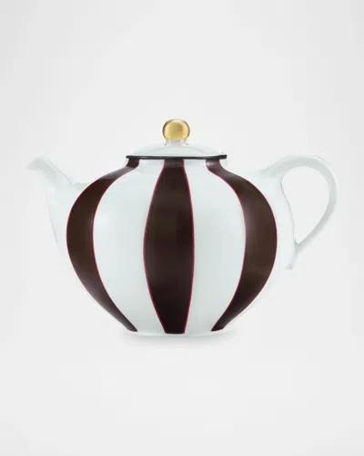Alevì Fortunae Venezia Porcelain Teapot In Black