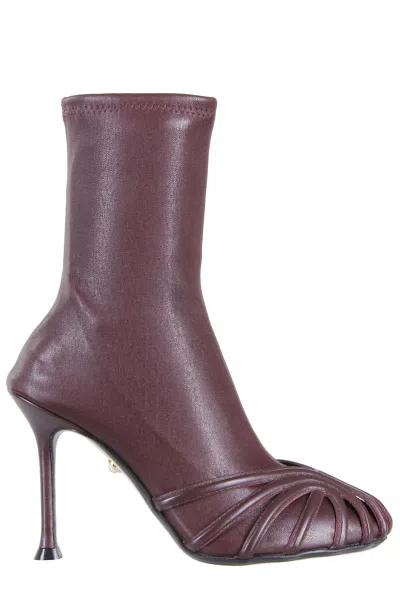 Alevì Iman 095 Blog Nappa Stretch In Burgundy