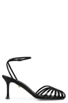 Alevì Ally 95 Sandals In Black Patent Leather In Black