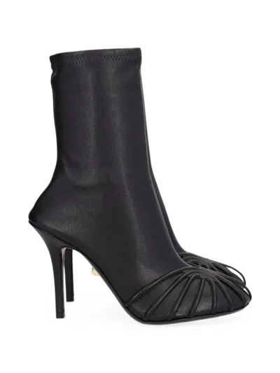 Alevì Karen Cage-detail Ankle Boots In Black