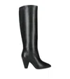 Alevì Leather Naty Knee-high Boots 85 In Black