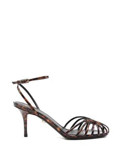 Alevì Leather Sandals In Brown