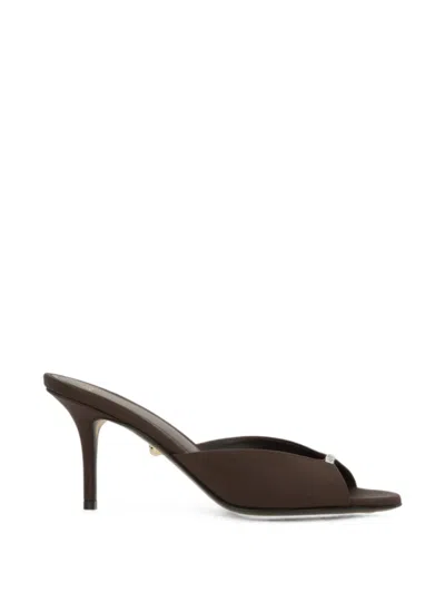 Alevì Luana Crystal-embellished Sandals In Brown