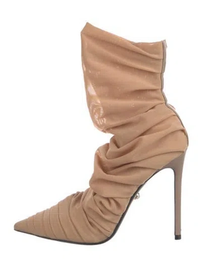 Pre-owned Alevì Mesh Boots In Neutral