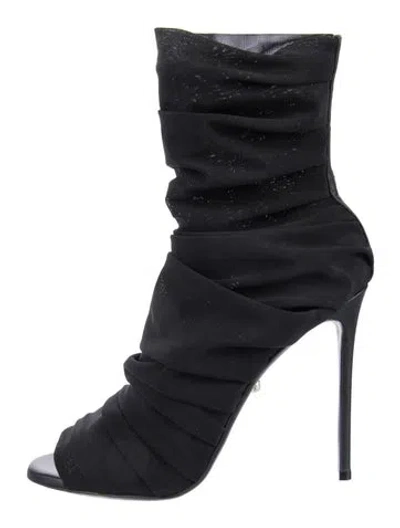 Pre-owned Alevì Mesh Sandals In Black