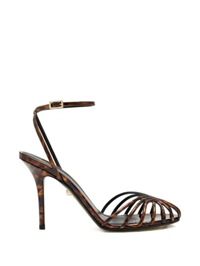 Alevì Milano Blake 95mm Heeled Sandals In Brown