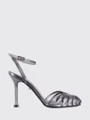 Alevì Milano Heeled Sandal  Woman Color Silver In Silver