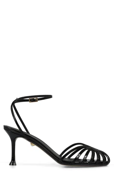 Alevì Milano Karel Leather Sandals In Black