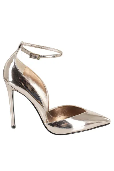 ALEVÌ MILANO ALEVI` MILANO POINTED TOE PUMPS WITH MIRRORED LEATHER FINISH