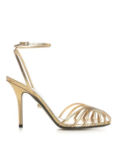 Alevì Milano Sandal In Gold
