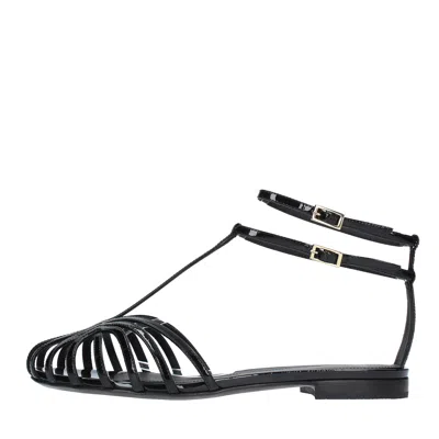 ALEVÌ MILANO ALEVI MILANO FLAT SHOES BLACK