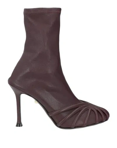 Alevì Milano Aleví Milano Woman Ankle Boots Chocolate Brown Size 8.5 Leather