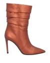 Alevì Milano Aleví Milano Woman Ankle Boots Rust Size 6 Soft Leather In Red