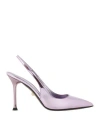 Alevì Milano Aleví Milano Woman Pumps Mauve Size 7.5 Leather In Multi