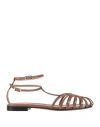 Alevì Milano Aleví Milano Woman Sandals Brown Size 5 Leather
