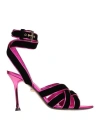 Alevì Milano Aleví Milano Woman Sandals Fuchsia Size 6 Textile Fibers In Pink