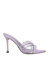 Alevì Milano Aleví Milano Woman Sandals Mauve Size 8 Plastic In Purple
