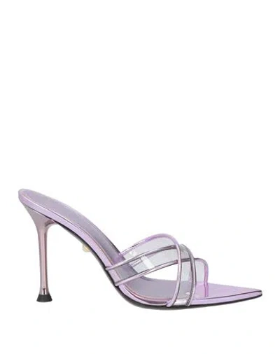 Alevì Milano Aleví Milano Woman Sandals Mauve Size 8 Plastic In Purple