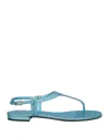 Alevì Milano Toe Strap Sandals In Blue