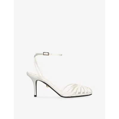 Alevì Milano Womens Alevi Milano Blake 95 Satin Heeled Sandals In White