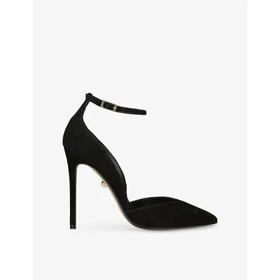 Alevì Milano Womens Alevi Milano Camilla 110 Suede Heeled Courts In Black