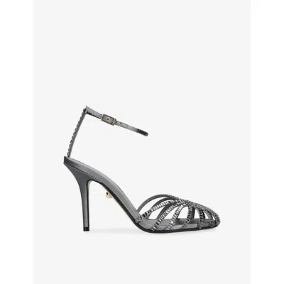Alevì Milano Womens Alevi Milano Penelope 95 Heeled Satin Pumps In Grey