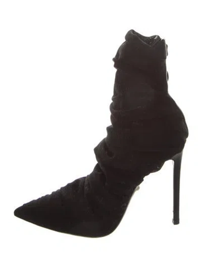 Pre-owned Alevì Nylon Boots In Black