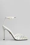 Alevì Ally 095 Sandals In White Patent Leather In White