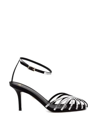 Alevì Penelope Embellished-strap Sandals In Black
