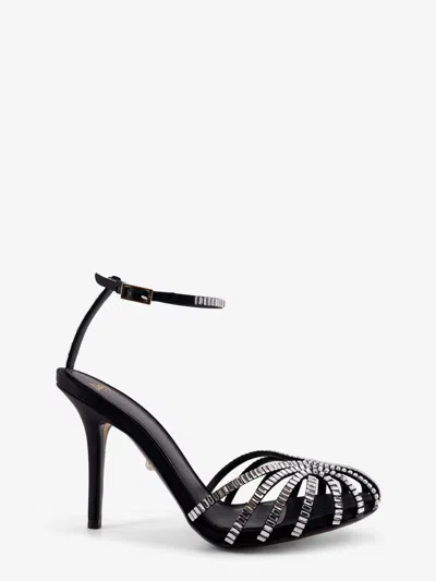 Alevì Penelope Sandals With Crystals In Black