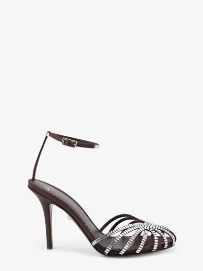 Alevì Penelope Crystal-embellished Sandals In Brown