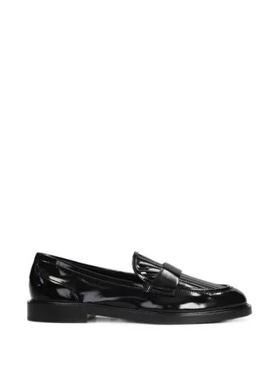 Alevì Riley 20 Patent-leather Loafers In Black